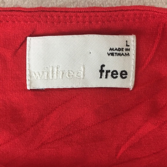 SOLD - Wilfred free sleeveless red midi dress - Picture 5 of 8